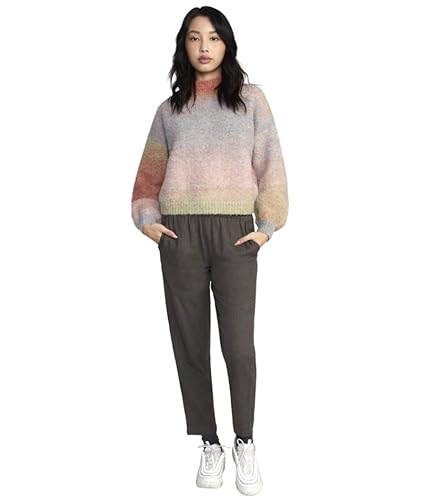 Rvca Womens Relaxed Fit Turtle Neck Sweaters - Dream Cycle (Apricot, Small) #TOP2