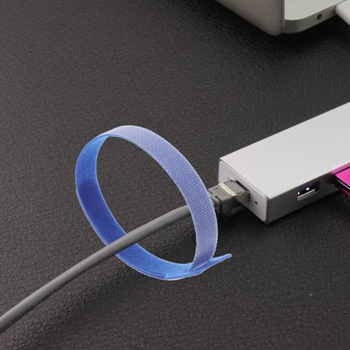 Balacoo 100 piezas sujetadores para cables de alta resistencia para gestión de cables y envolturas de cables de electrodomésticos bajo organizador de escritorio miniatura 4