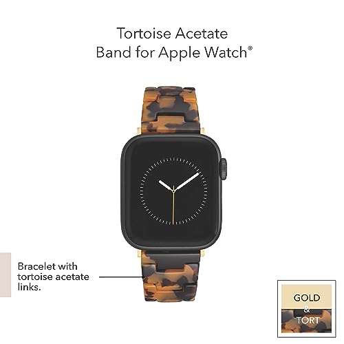 Anne Klein Women's Acetate Fashion Band for Apple Watch Secure, Adjustable, Apple Watch Band Replacement, Fits Most Wrists by Anne Klein - Used condition - US$29.42