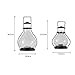 DICSVL Europeo del Hierro del Estilo Art Glass Candle Holder Creatividad Pueden...
