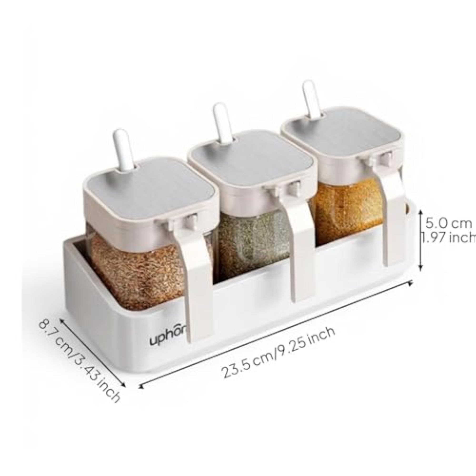 Wall-Mounted Oil Bottle Set, Seasoning Holder