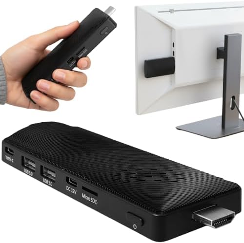 Mini Pc Stick Computador Portátil Intel Celeron 8GB RAM eMMC 128G...