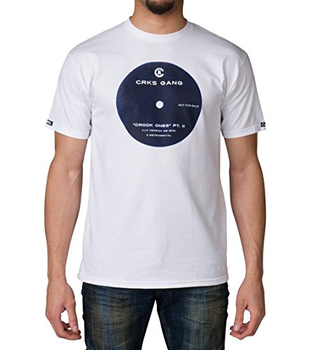 Crooks & Castles Men's Knit Crew T-Shirt - Crooks Vinyl