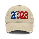 Kennedy 2028 RFK Jr Hat (Embroidered Distressed Dad Cap) Khaki