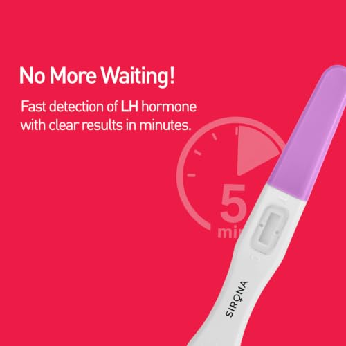 Image of Sirona OvuRx Midstream Urine LH Ovulation Test Kit for Women (Pack of 5) | Pregnancy Planning & Fertility Test | Rapid & Accurate Results in 5 Mins | Single Step Ovulation Kit Pack for Home