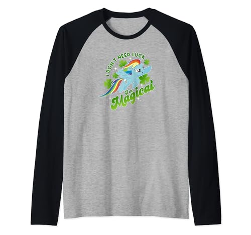 Haut Raglan Rainbow Dash My Little Pony vêtement confortable Saint-Patrick pour rassemblement