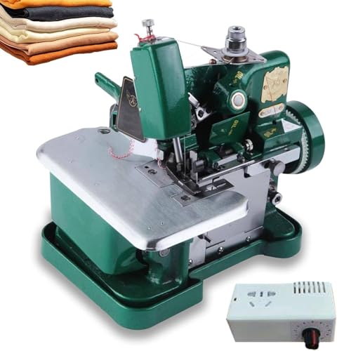 Overlock - Máquina de coser de tela resistente, 3000 puntadas/minuto, marco de metal para dobladillo y costura Overlock - Máquina de coser de tela resistente, 3000 puntadas/minuto, marco de metal para dobladillo y costura