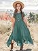 Seechoslo Tween Girls Maxi Dress Short Sleeve Casual Flowy Boho Style Summer Long Dress for Girls Big Kids Size 8-14 Years (US, Age, 10 Years, Green)