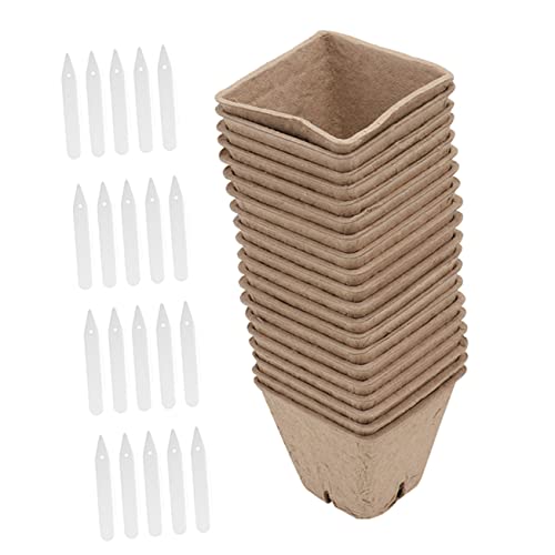 UKCOCO Pots De Pépinière Papier Biodégradables Pots De Semis pour Maison pour Plantes Fournitures De Pépinière