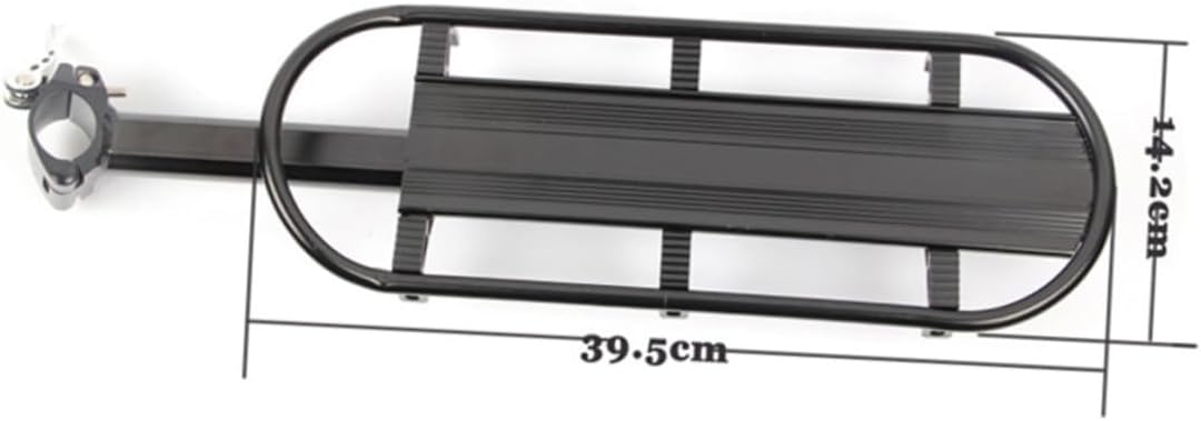 Balacoo Aluminum Alloy Bike Carrier Rack and Rear Pannier Shelf, Quick Release Mountain Bike Cargo Rack in Black, Balance Solid Luggage Carrier for Cycling and Outdoor Transport