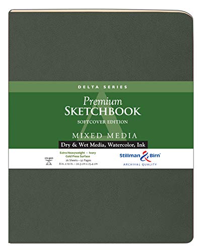 Sketchbook Delta 8X10 avec couverture souple pour dessin