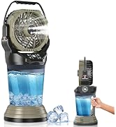 Amazon | Ryofuga ミスト キャンプ 扇風機 40000mAh大容量 アウトドア