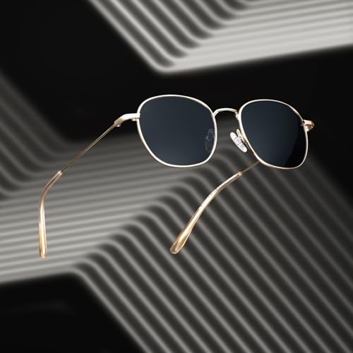 Vincent Chase By Lenskart | Full Rim Round Branded Latest and Stylish Sunglasses | Polarized and 100% UV Protected | Men & Women | Large | VC S13132, gray, L, Gray, Large3