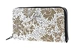 DESIGN ELEGANTE — Questo portafoglio Gabs si distingue per il suo raffinato motivo floreale e l'uso di pelle di vitello di alta qualità, offrendo un tocco di stile unico e sofisticato per l'uso quotidiano in ogni occasione formale o informale.