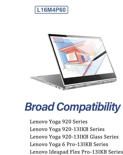 Wefly L16M4P60 Laptop Battery Compatible for Lenovo Yoga 920 920-13IKB 920-13IKB-80Y7 Flex Pro-13IKB Yoga 6 Pro 13IKB Series L16C4P61 5B10N01565... - Image 6