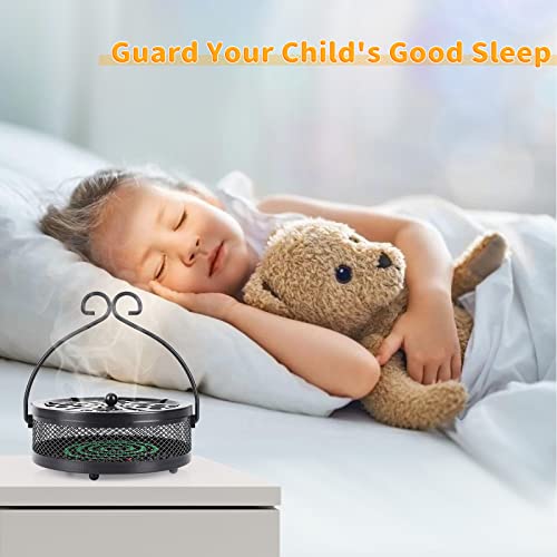 Retyion Portable Iron Mosquito Coil Holder With Handle Mosquito Incense Burner For Home And Camping (Black) #TOP3