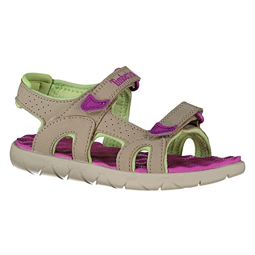 Timberland Jungen Unisex Kinder Perkins Row 2-Strap Sandale, Reiner Kaschmir, 30 EU