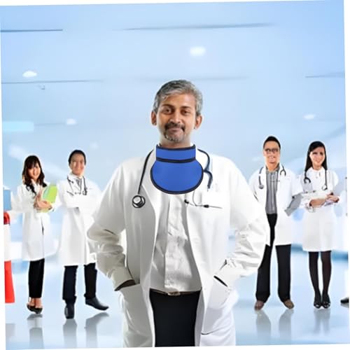 Delantal de plomo para protección de rayos X y cuello de tiroides ajustable 6