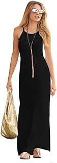Women's Strapless Shoulder Long Dress Black