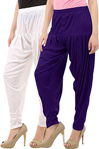 Image of Buy That Trendz Patiala Salwar for Women Viscose Patiala Pant Combo