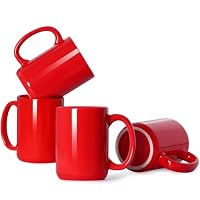 Smilatte – Smilatte 450ml Porzellan Kaffeetassen, Große Tassen Set 4er,