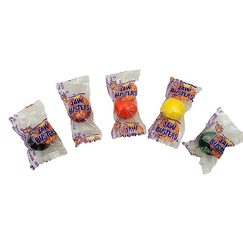 Jaw Busters - Original Ferrara Jawbreakers Assorted Fruit Flavored Bulk Hard Candy - Individually Wrapped Bulk Party Pack - 2 Pound #TOP2