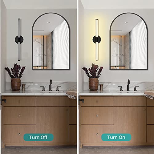 Osgner Led Vanity Light Fixtures, Black Wall Sconce Led Bathroom Light Fixture Over Mirror 23Inch Modern Vanity Lighting Bar 20W 4000K Vanity Lights For Bathroom Bedroom Living Room #TOP6
