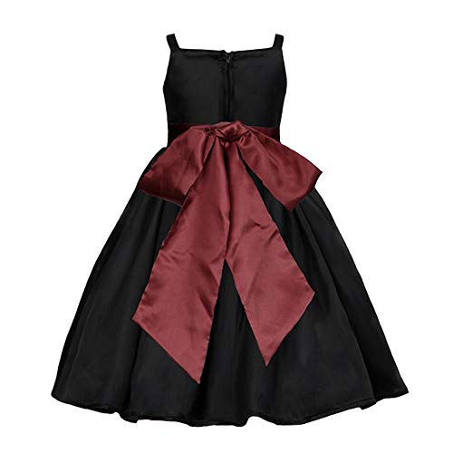 Pink Promise Girl's Black Spaghetti Straps Special Occasion Dress Gown