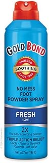 Gold Bond No Mess Foot Powder Spray Fresh 7 Ounce