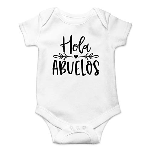 Hola Abuelos - Funny Baby Essentials Bodysuit - Newborn Boy