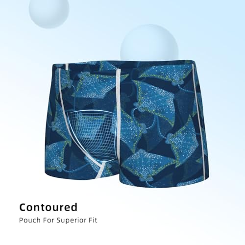 Boys' Cotton Boxer Brief Soft Underwear-Stingray4