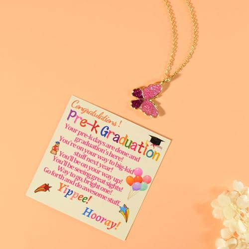 Graduation Necklace for Her Graduation Gifts Butterfly Necklace for Graduates Daughter Granddaughter Graduating Gift with Graduation Cap Box and Card for Graduate Niece Happy Graduation Necklaces Congratulations Grad Gold Jewelry Ideas by Jycycem - Used condition - Image 7