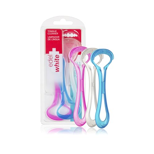 Edel White Tongue Cleaner Pulisci Lingua 3 Pezzi