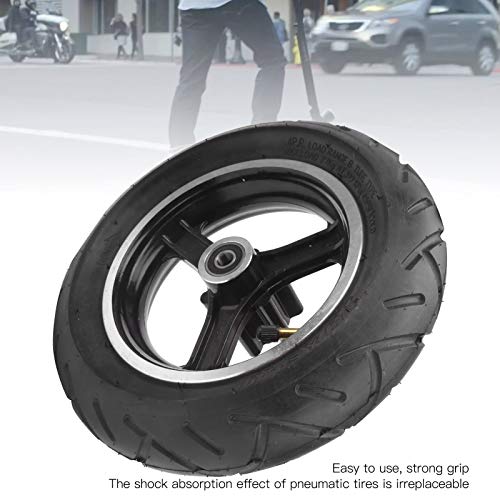 Dilwe 10 x 3 inch Universal Electric Scooter Explosion-Proof tire Set, Inflatable tire Made of Rubber with Damping Effect with Outer hub Inner tire 100mm - Image 3