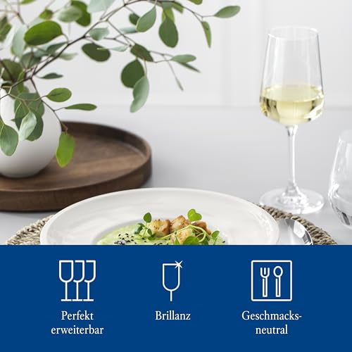 Villeroy-Boch-Ovid-Elegant-White-Wine-Glasses-Crystal-Glasses-4-Piece-Set-1275-oz-capacity-Clear Villeroy Boch Ovid Elegant White Wine Glasses Crystal Glasses 4 Piece Set 1275 oz capacity Clear
