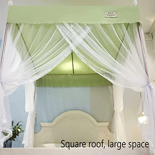 Moustiquaire ciel de lit décorative pour sublimer une chambre simple verte