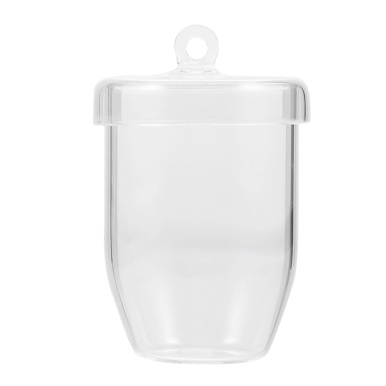 Creuset en Quartz Pur avec Couvercle, Résistant À Haute Température pour Fusion De Métaux Précieux Et Expériences Scientifiques, Taille Compacte 8 X 5 X 5 Cm