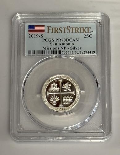 2019-S San Antonio Missions National Park Quarter, Silver Proof, PR70