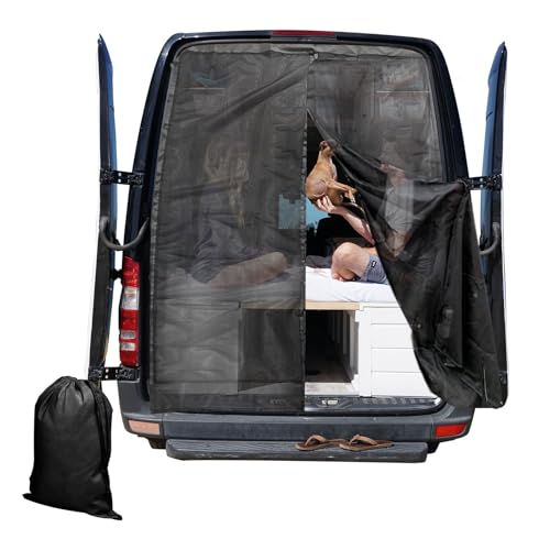 JOJOCY Magnetisches Fliegengitter Van Insektennetz für Mercedes Sprinter (mittleres/hohes Dach), Renault Master VW Crafter (hohes/super hohes Dach), Ford Transit, Wohnmobil (hintere 210 x 150cm)