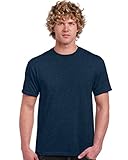  Gildan Ultra Cotton ™ Adult T-Shirt Heather Navy 2XL