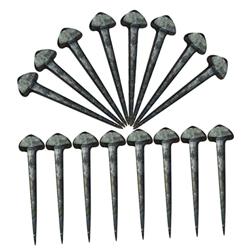 Toyvian 50Pcs Horseshoe Nails Set Professional Iron Hoof Nails for Horse Accessories Replaceable Compact Horseshoe Tools Sturdy Design for Horse Care