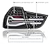 SPEC-D TUNING Full LED Black Tail Lights w/Fiber Optic Parking Light S and trip and Sequential Turn Signals Compatible with 2009-2011 BMW E90 3-Series