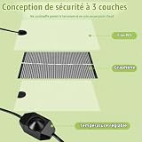 Adiwo tapis chauffant reptile de 28x28 cm, 14 W réglable photo 3