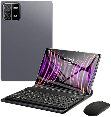 Tablet 3 em 1 com teclado/case/mouse, tablet Android 13 de 10,1 ...