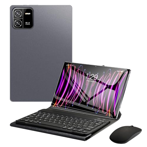 Tablet 3 em 1 com teclado/case/mouse, tablet Android 13 de 10,1 polegadas, tela FHD IPS 1960x1200 de