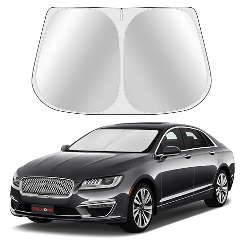 Toluoma Custom Fit Windshield Sun Shade for Lincoln MKZ 2013-2020 - Full Coverage, 210T Reflective...