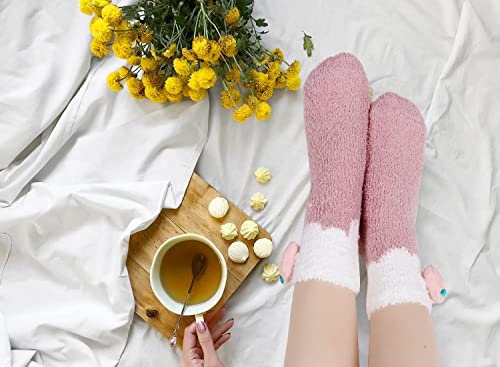 Image of Benefeet Sox Womens Fuzzy Socks Girls Cute Slipper Sock Funny Fluffy Winter Warm Soft Cozy Plush Indoor Sleep Sock