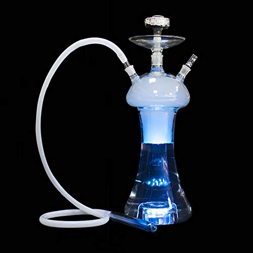 ZHIU Große Wasserpfeife Shisha Set Schlauch mit LED Lampe, Shisha Huka Narguilé Chicha – Bild 4
