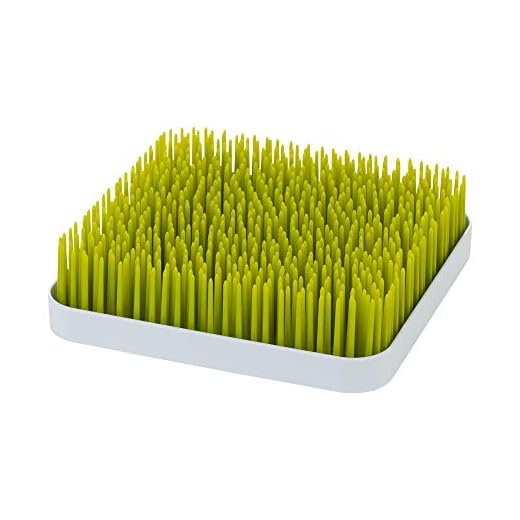 TOMY BOON - Égouttoir Biberons Imitation Gazon GRASS B373, Séchoir pour Biberons, Bouteilles, Tétines et Accessoires Bébés, Vert