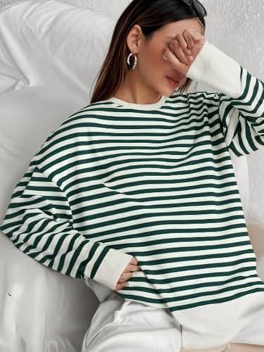 Image of MACK JONNEY Women Striped T-Shirt || T-Shirt for Women || Full Sleeve T Shirt || T-Shirt-MACK640527